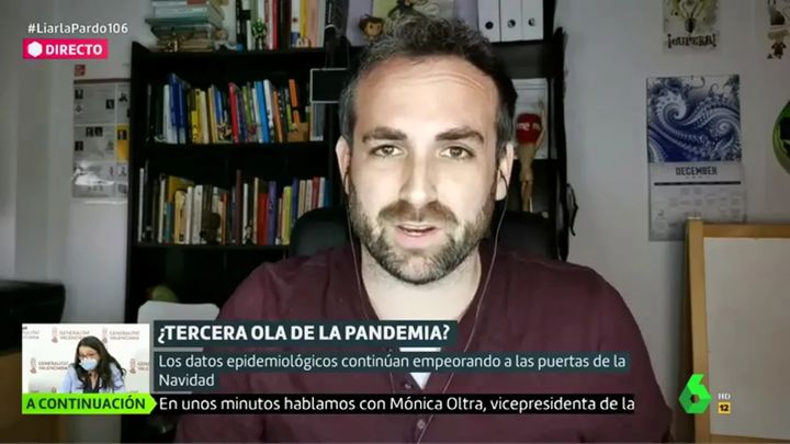 Santi García Cremades interviene por videollamada en Liarla Pardo, en laSexta
